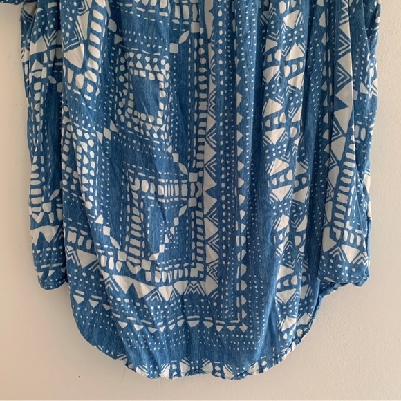 Plenty by Tracy Reese Concentric Circles Blouse 1X Off Shoulder - Picture 4 of 8